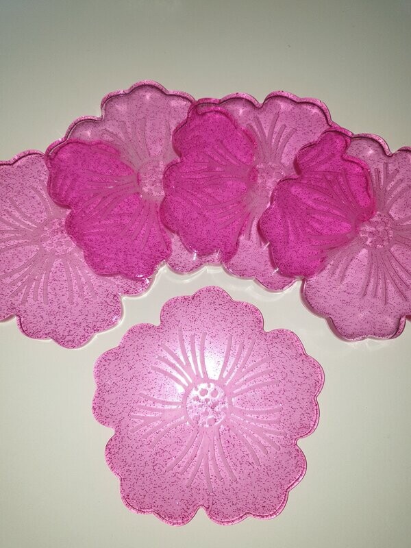 Untersetzer in Blumenform