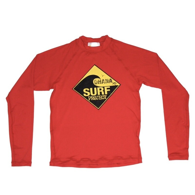 Rashguard Logo - Adult Unisex, Color: Red, Size: Small