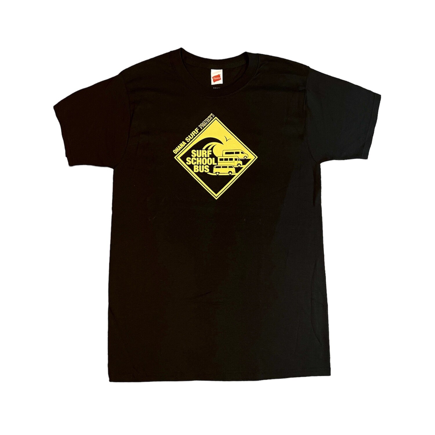 T-shirt Surf School Bus™ - Black, Size: Small, Style: Kid&#39;s