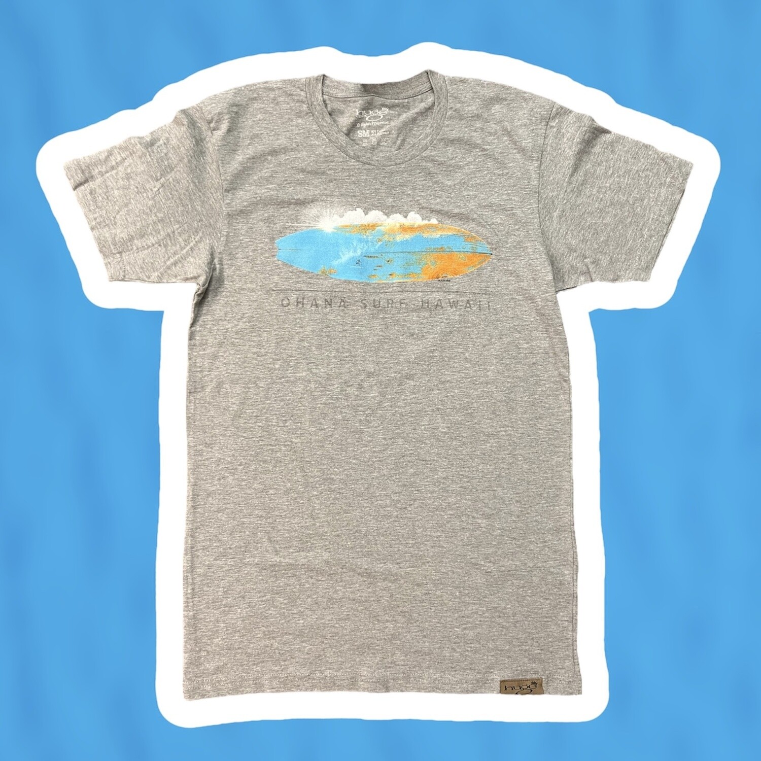 Surfboard Shirt, Size: Small, Color: Gray