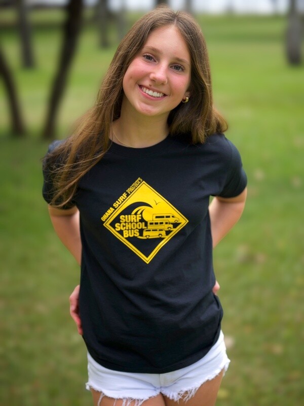 T-shirt Surf School Bus™ - Black