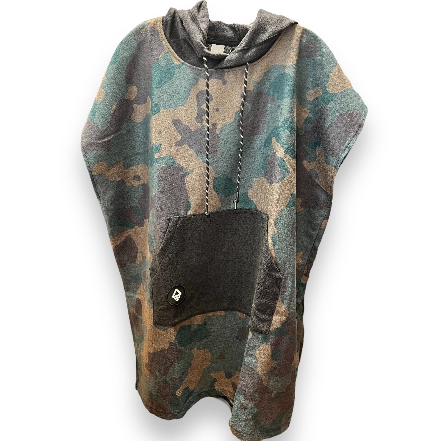 Changing Poncho - Youth Large, Color: Camo Green