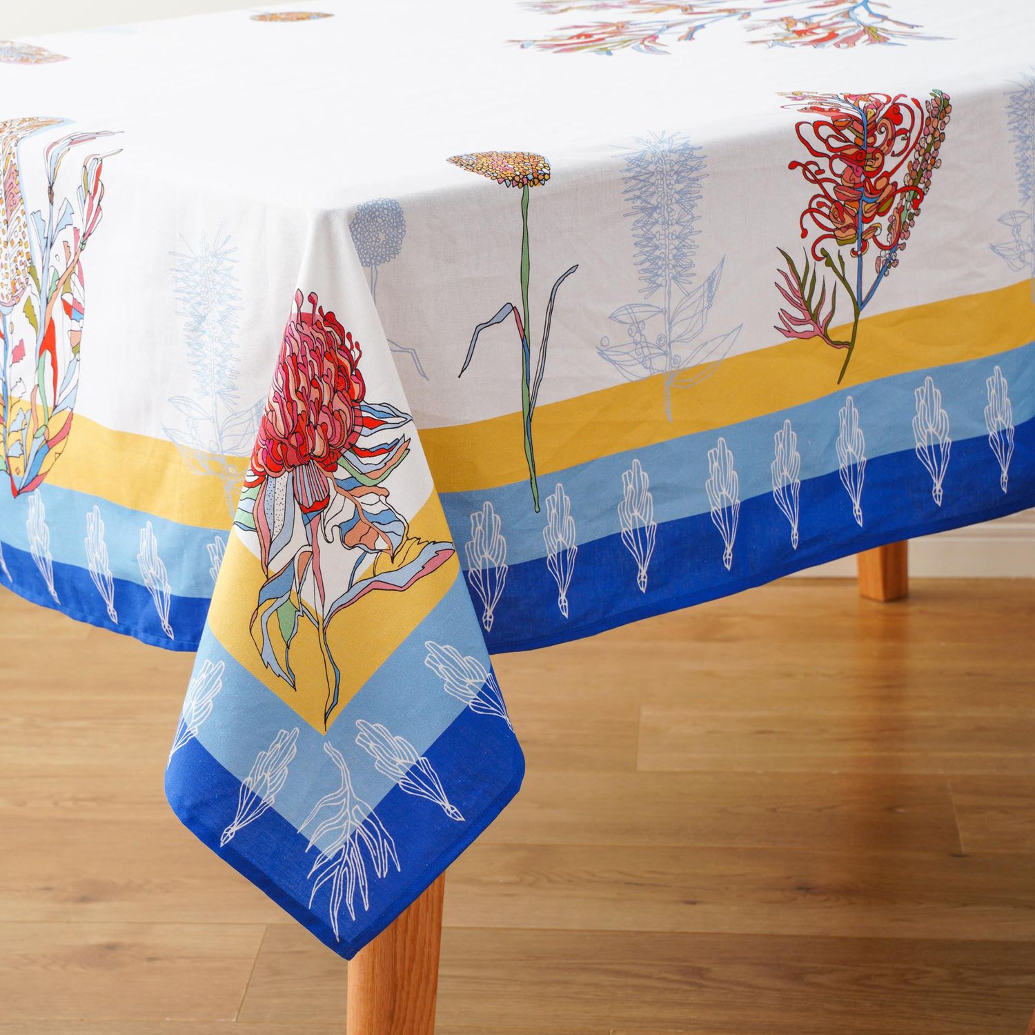'Native Flora - In Symmetry' rectangle tablecloth