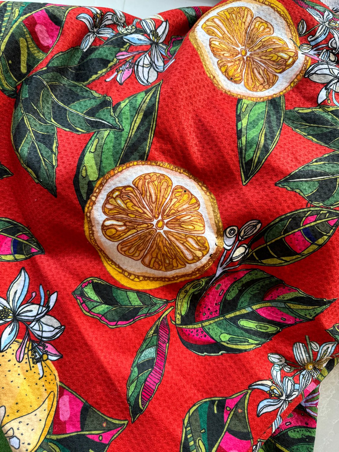 Recycled micro-poly tea towel range