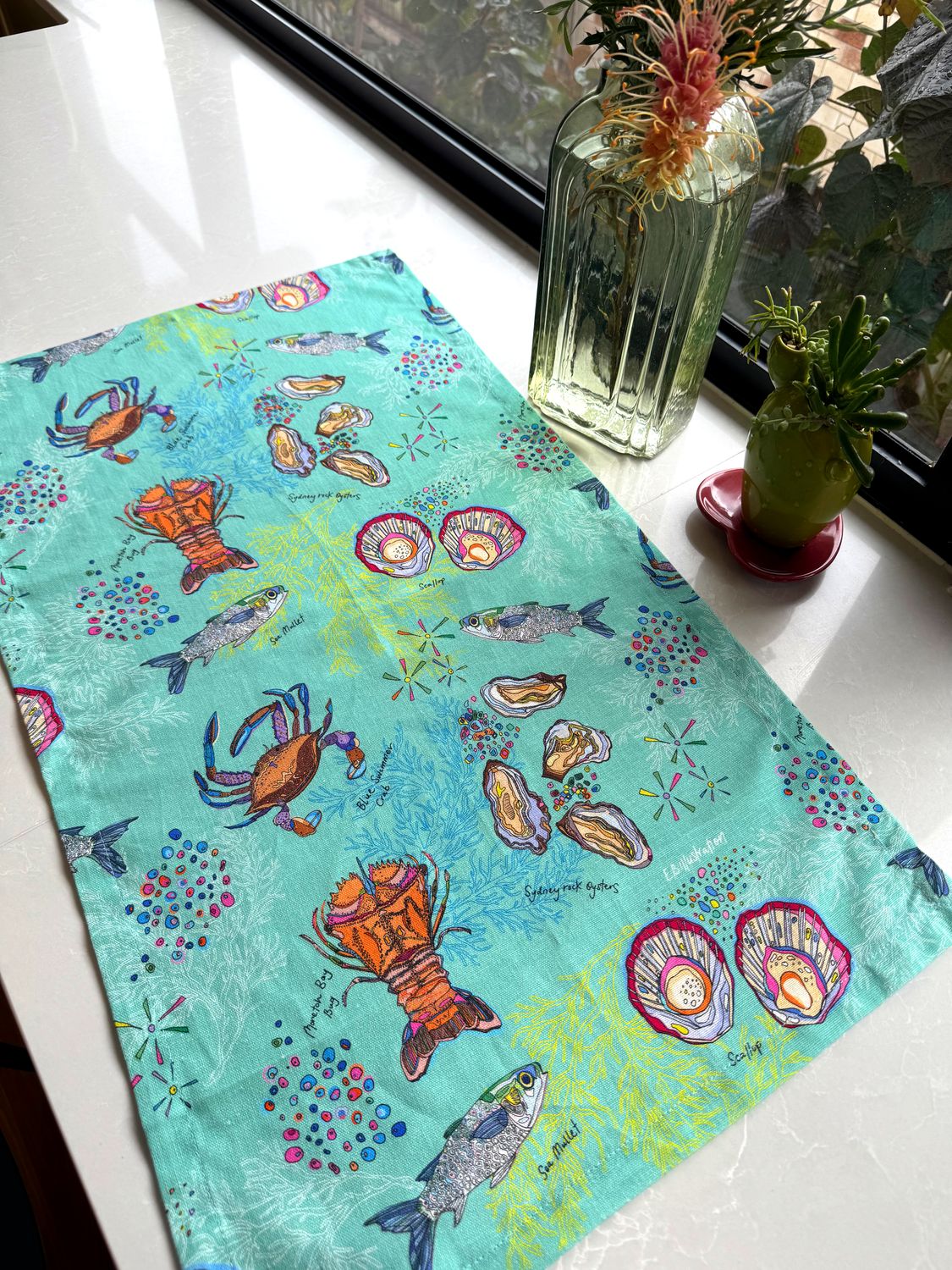Cotton linen tea towel range