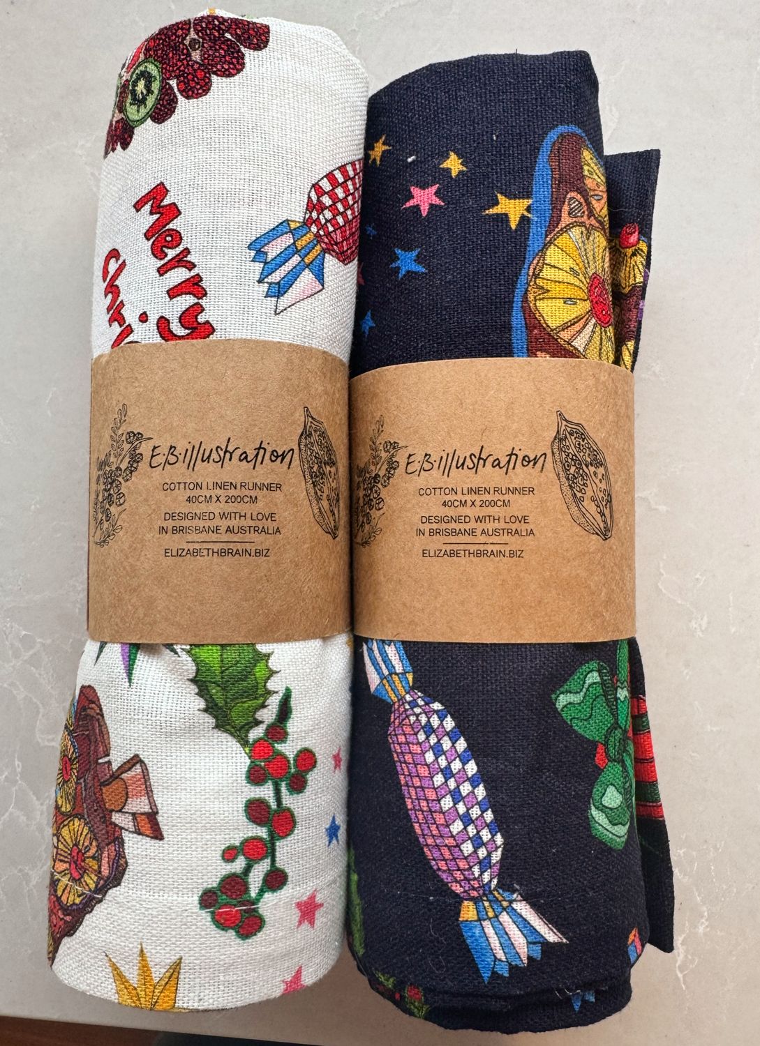 Merry Christmas tablerunner