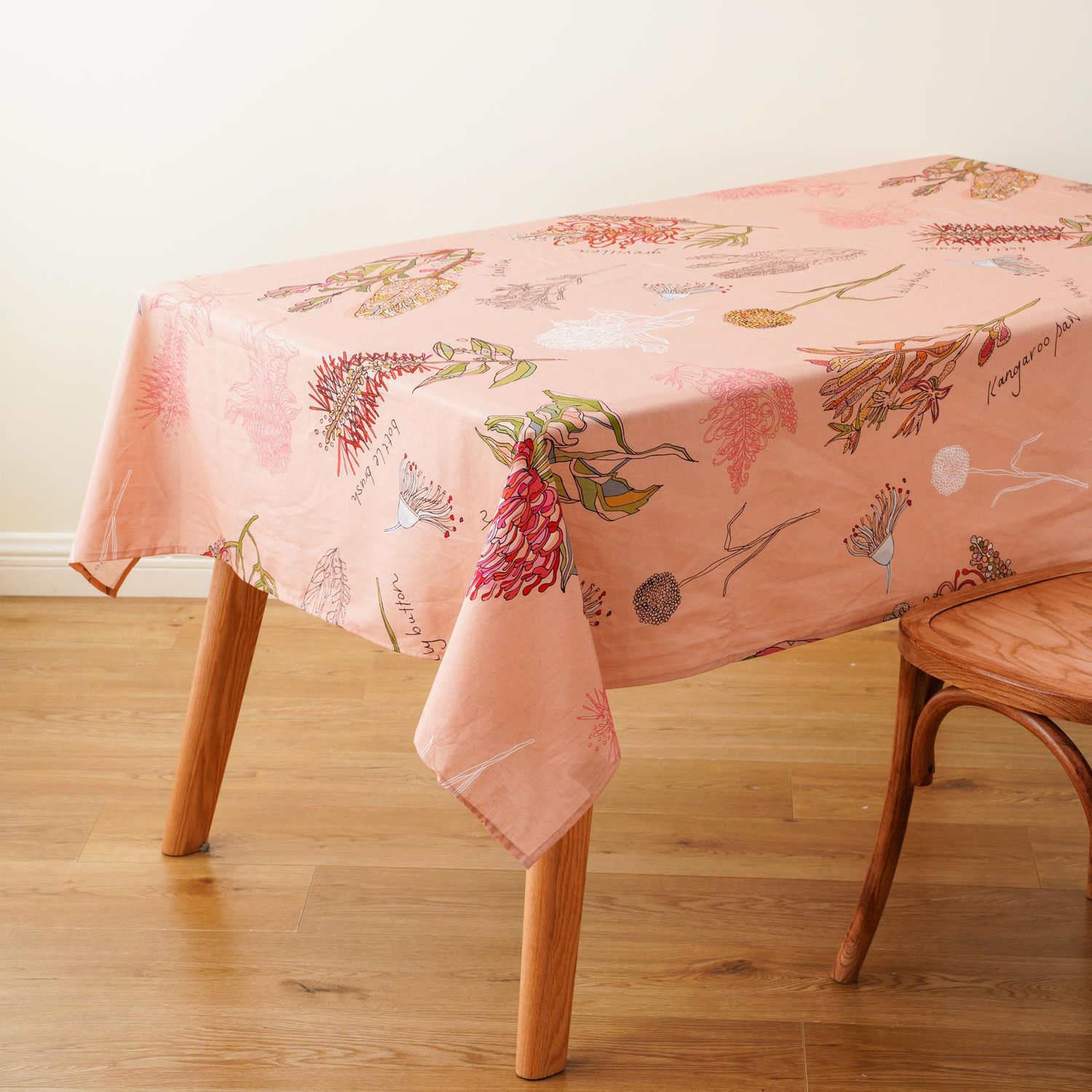 'Native Flora - Peach Paradise' tablecloth