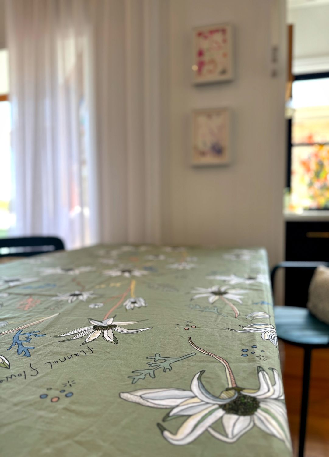 Flannel Flower tablecloth