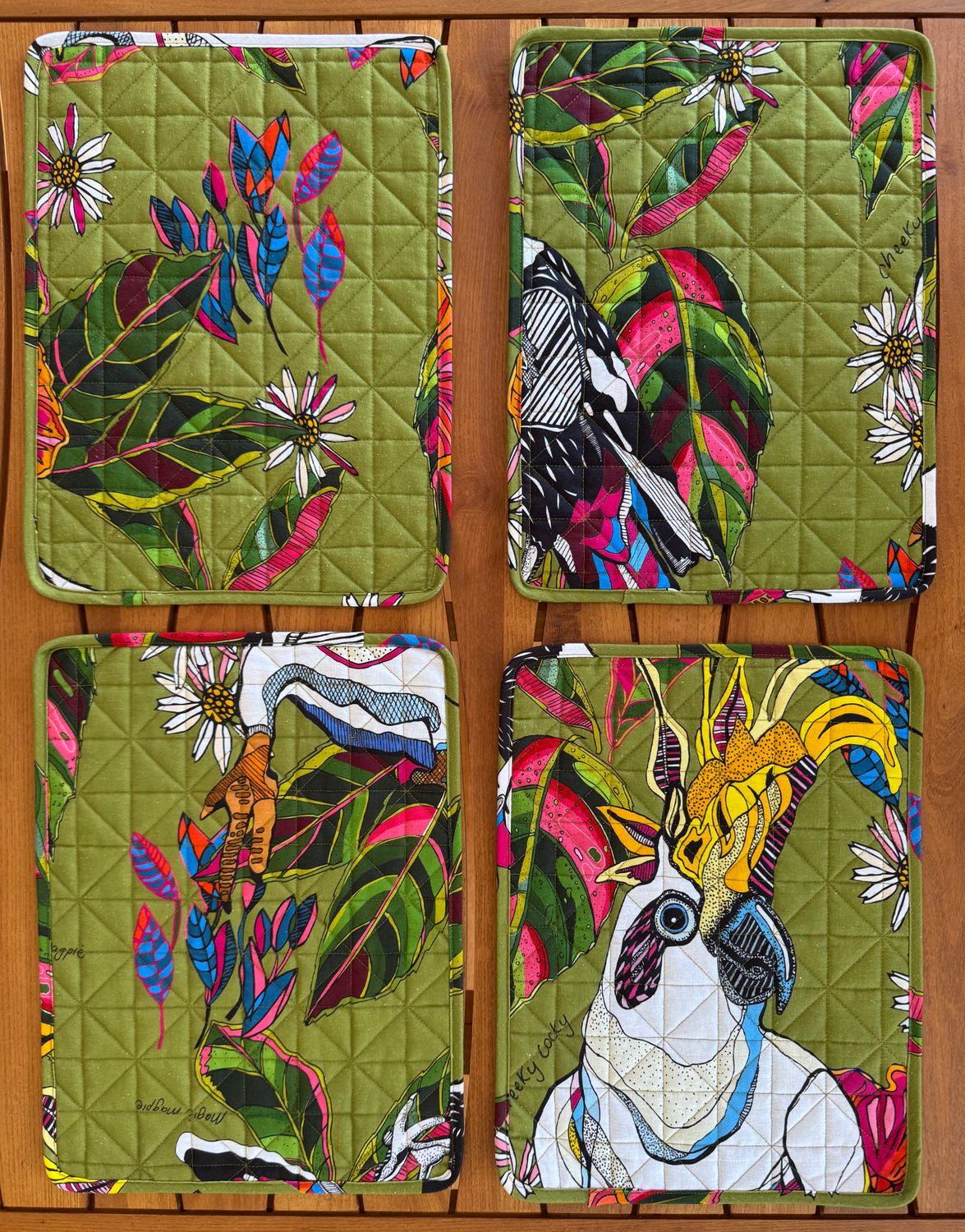 Quilted placemats