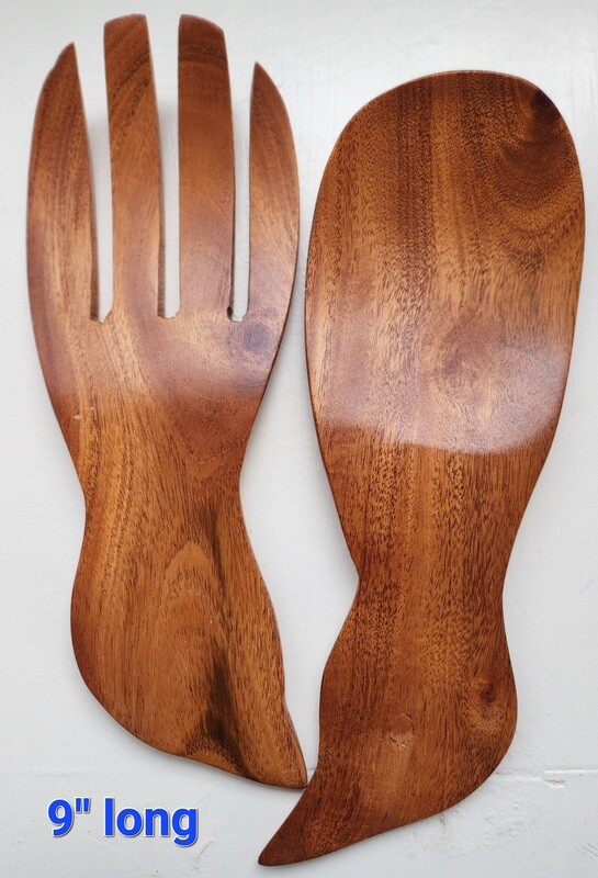 9&quot; Costa Rican Wooden Salad Tossers