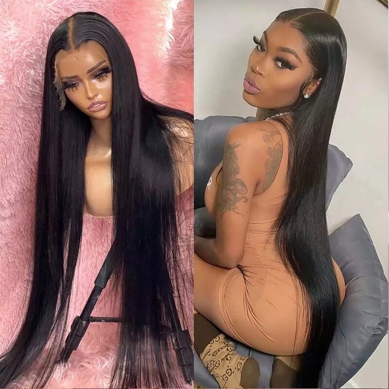 Buss Down Middle Part Wig