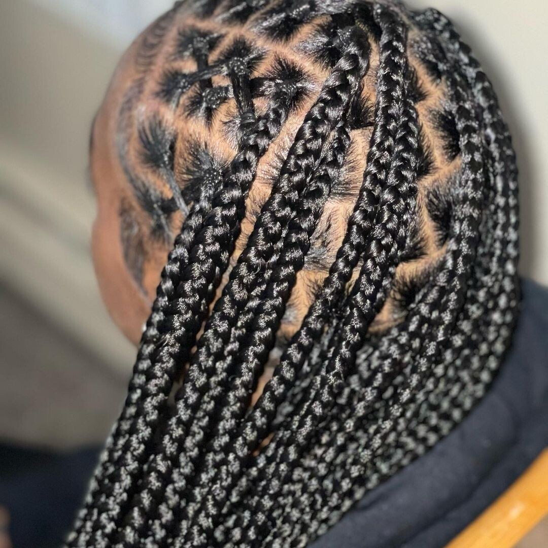 Full Lace Criss Cross Box Braid Wig