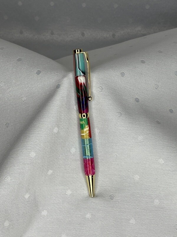 &quot;Scrambled Two&quot; Slimline Pen
