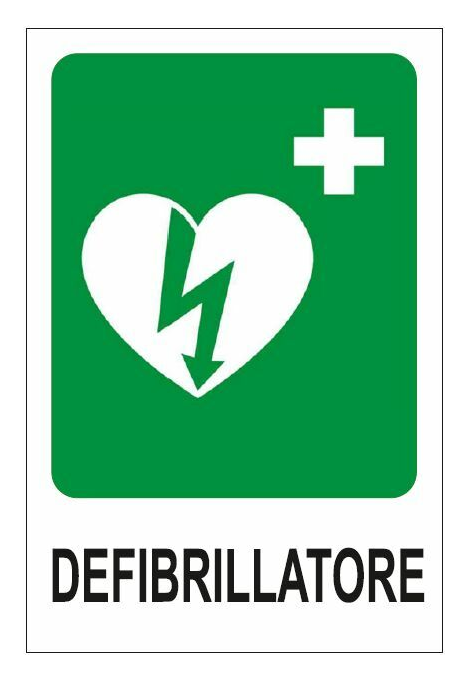 CARTELLO DEFIBRILLATORE