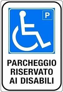 CARTELLO PARCHEGGIO RISERVATO AI DISABILI