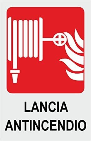CARTELLO LANCIA ANTINCENDIO