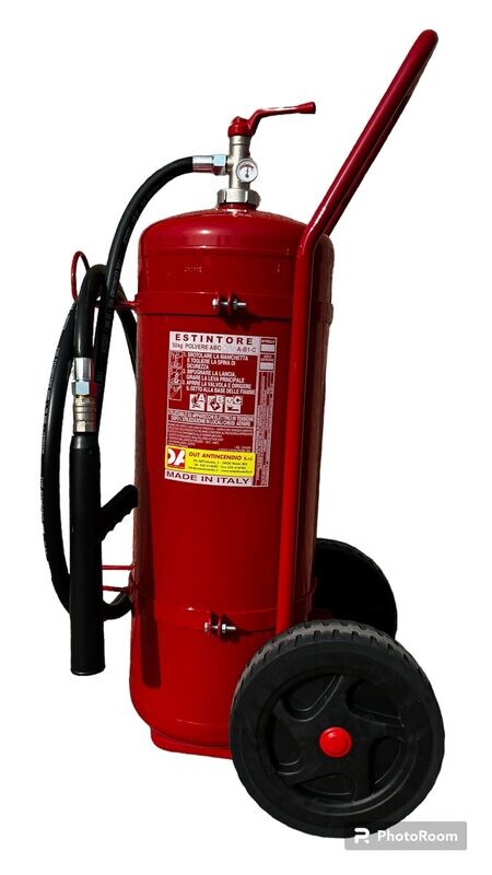 ESTINTORE EP50 CARRELLATO A POLVERE DA KG.50