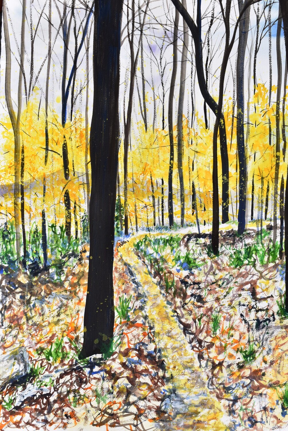 Original Watercolor: Anticipation