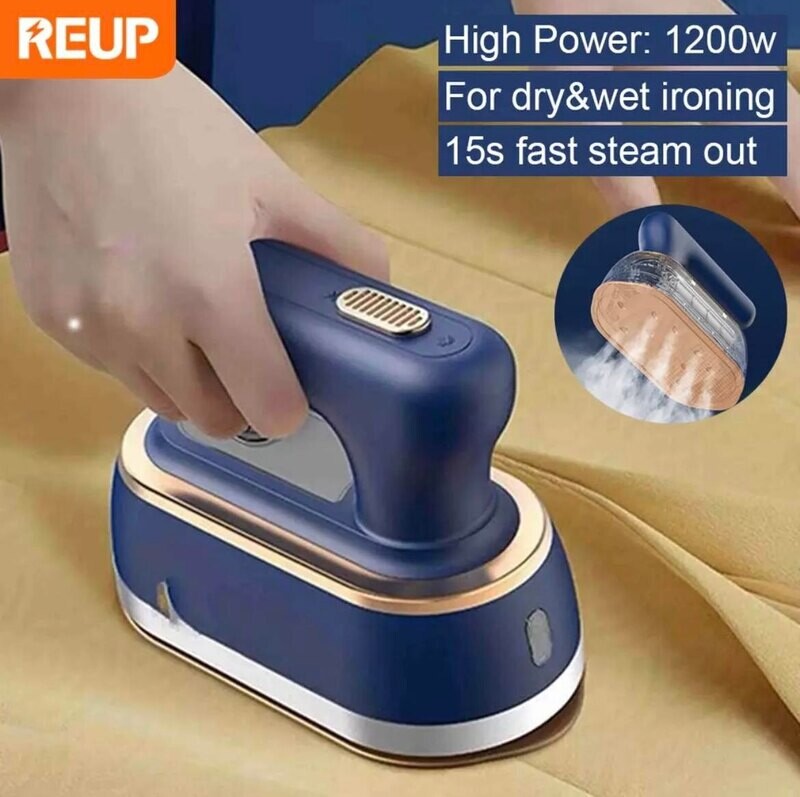 Portable Garment Steamers Steam Iron for Clothes Wet Dry Handheld Ironing Machine 15s Fast-Heat Cleaner 1200w Ironing