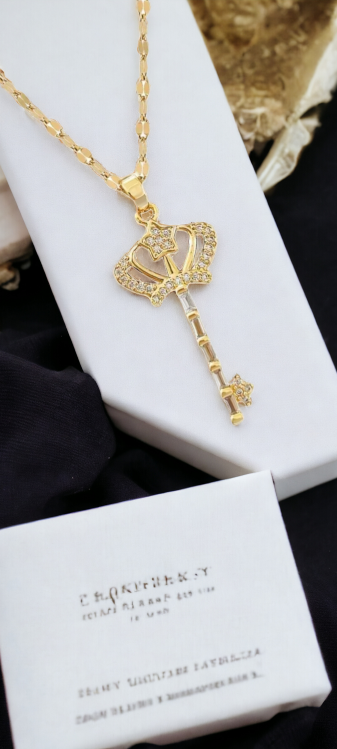 Crown Key Pendant