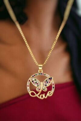 Lips Chain / Butterfly Vintage