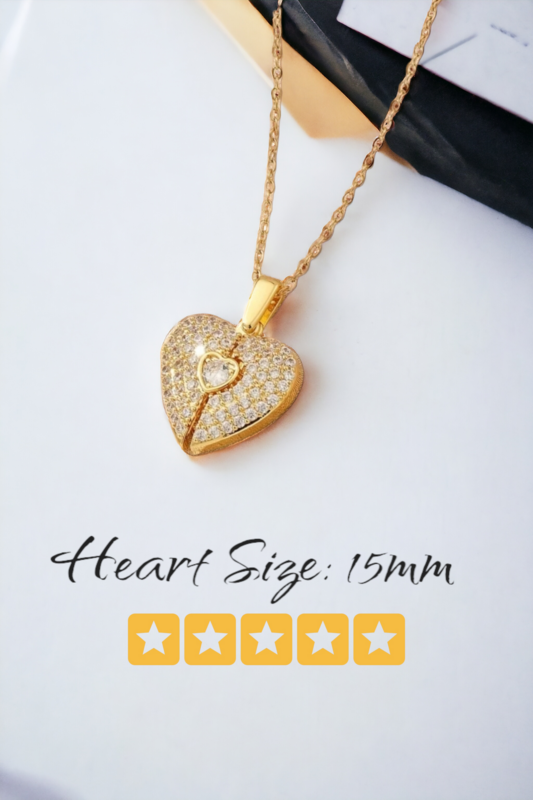 Heart - Shaped Movable Necklace