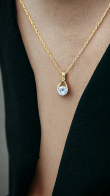 Trendy Zircon Pendant Necklace