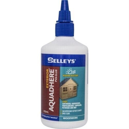 SELLEYS Exterior Aquadhere PVA Glue Stick Wood,Paper,Cloth 250ml