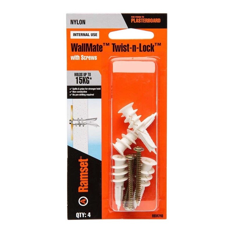 Ramset Wallmate Twist N Lock With Screws R934740