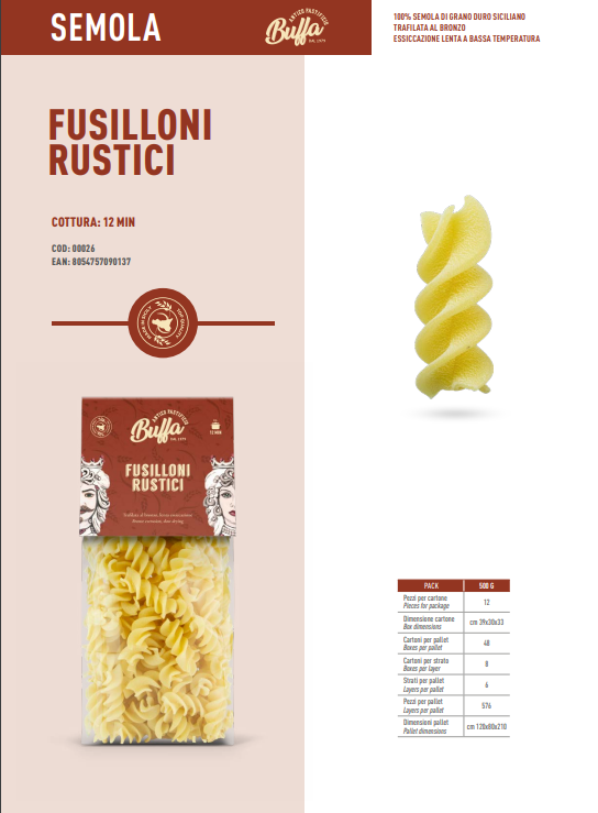 FUSILLONI RUSTICI