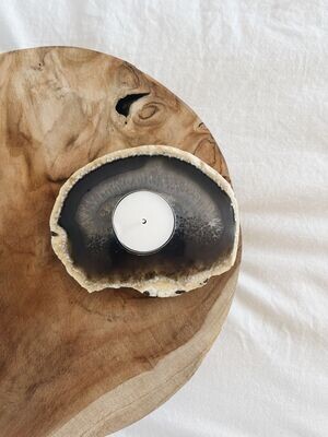 Agaat theelichthouder plat 2