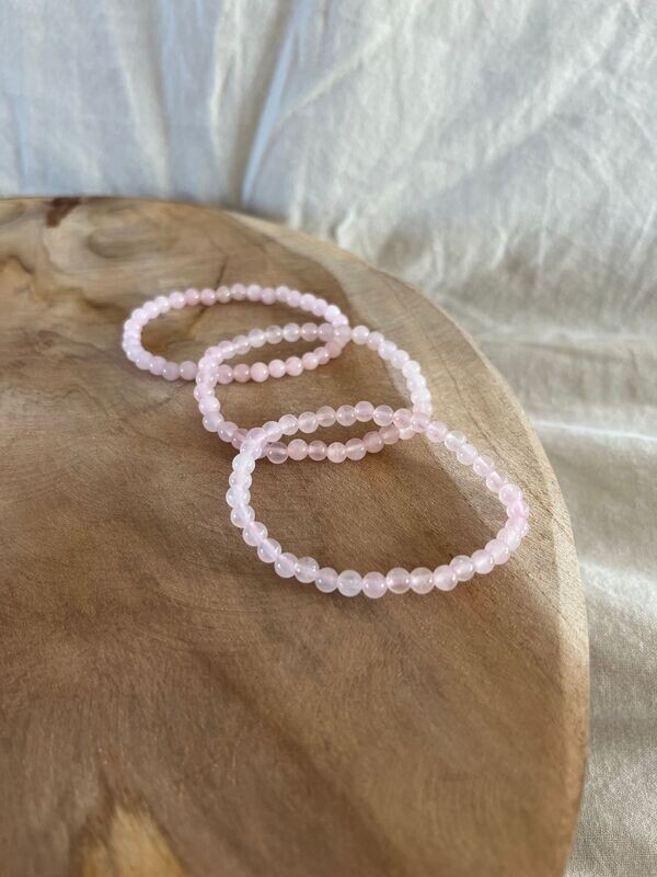 Armband rozenkwarts klein
