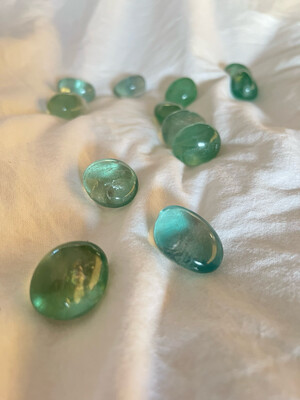 Trommelsteen Fluoriet Groen Trommelsteen Fluoriet Groen