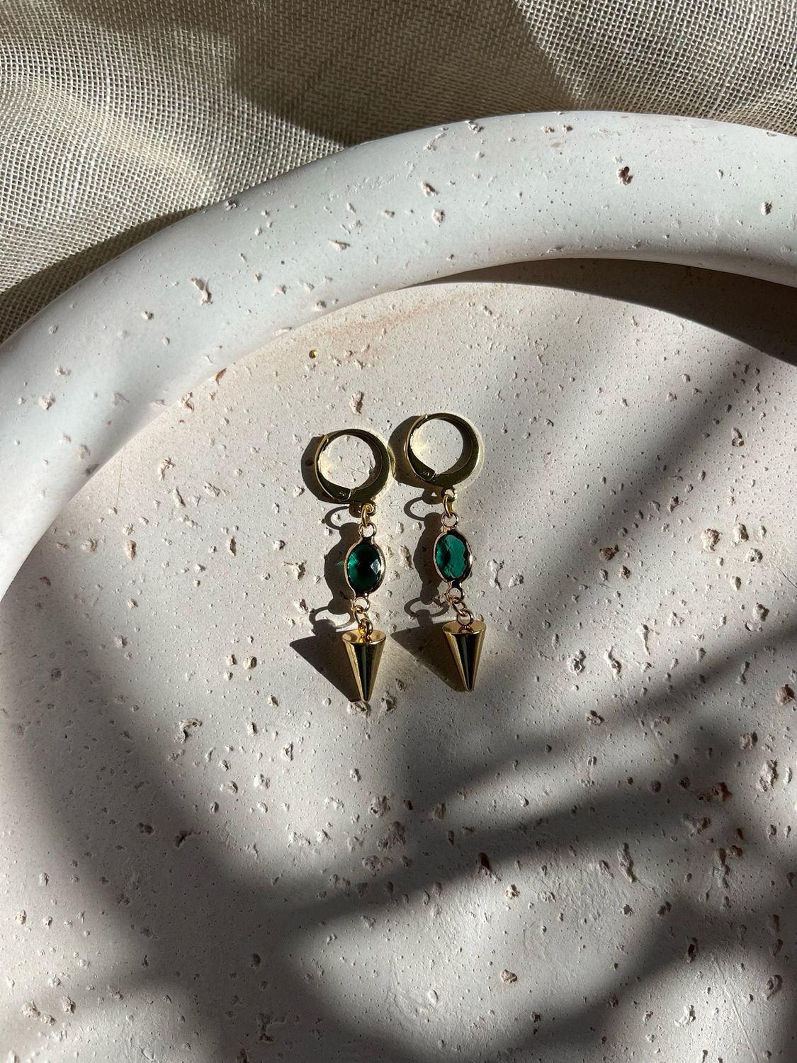 Oorbellen glasparel