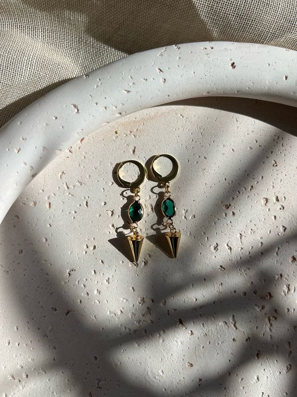 Oorbellen glasparel