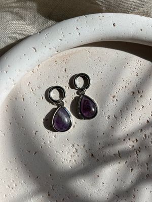 Oorbellen amethist Oorbellen amethist