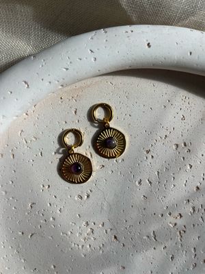 Oorbellen amethist Oorbellen amethist