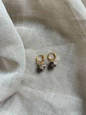 Oorbellen dalmatiër jaspis