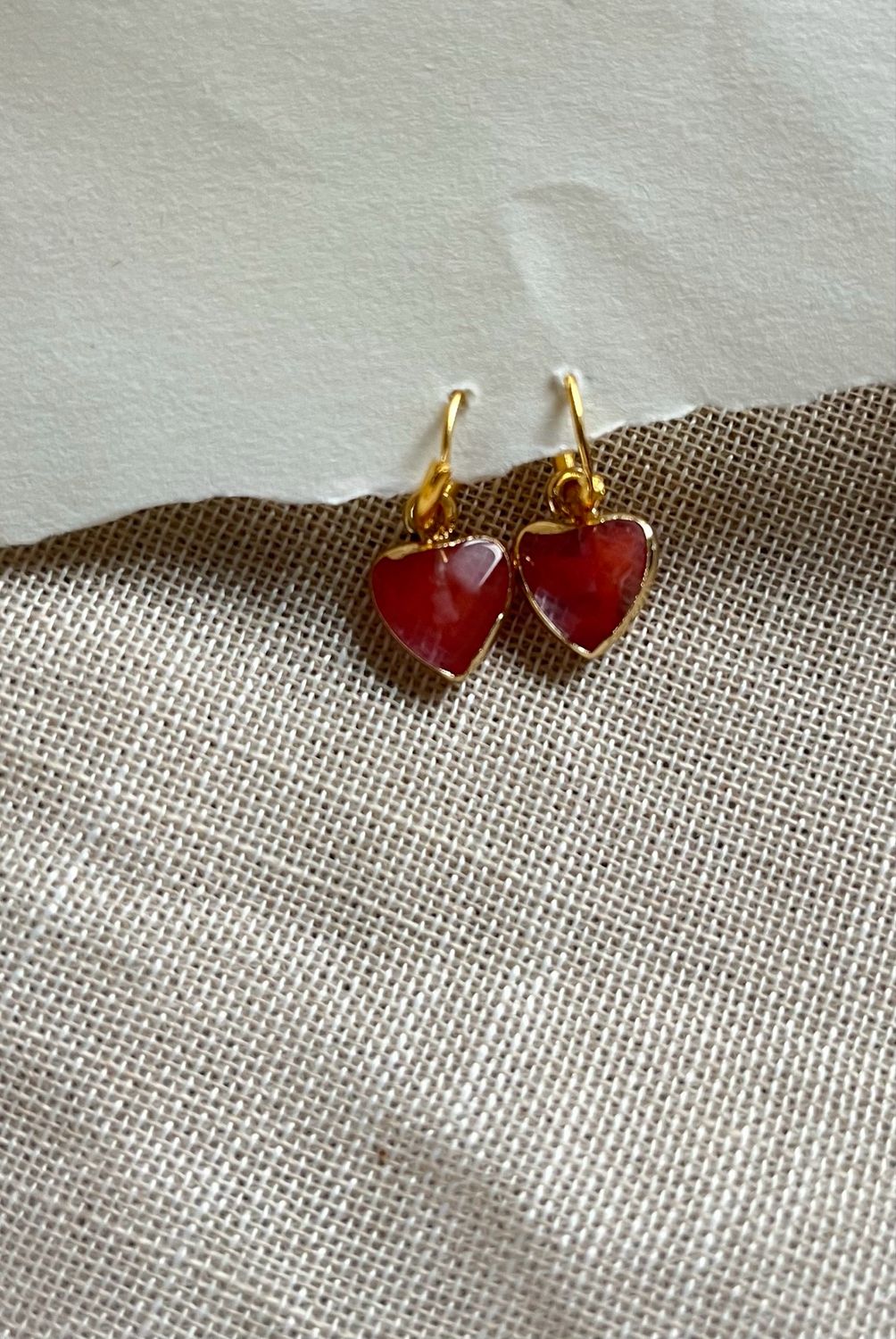 Oorbellen natuursteen