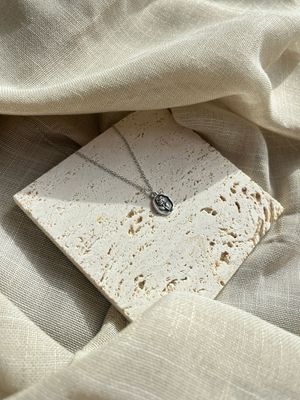 Ketting roosje zilver