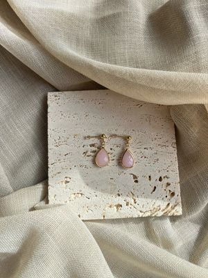 Oorbellen rozenkwarts