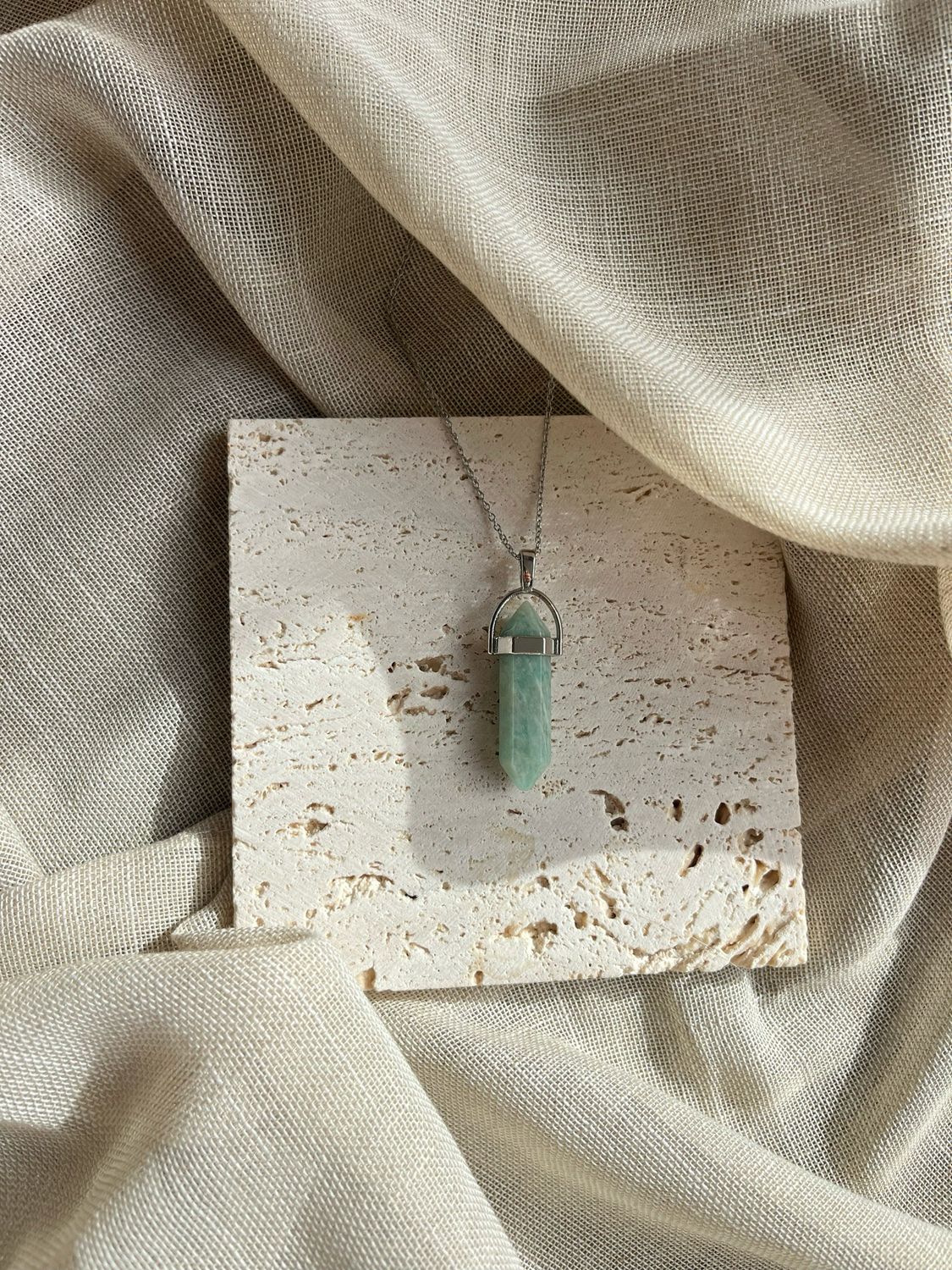 Ketting Amazoniet zilver Ketting Amazoniet zilver