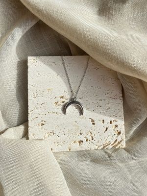 Ketting maantje zilver