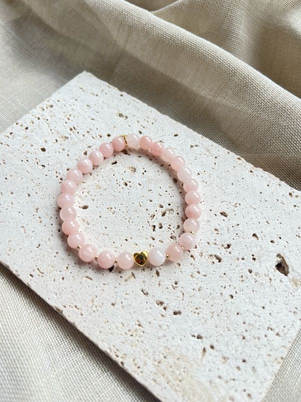 Armbandje rozenkwarts