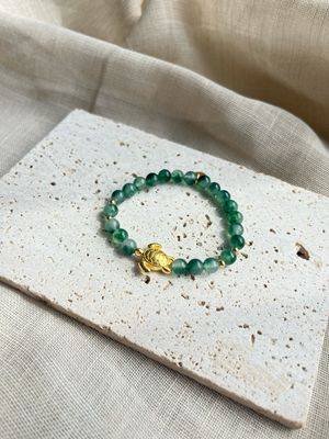 Armband jade schildpad