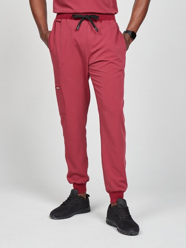 Men's Martis Scrub Joggers - Cherry Red Men's Martis Scrub Joggers - Cherry Red