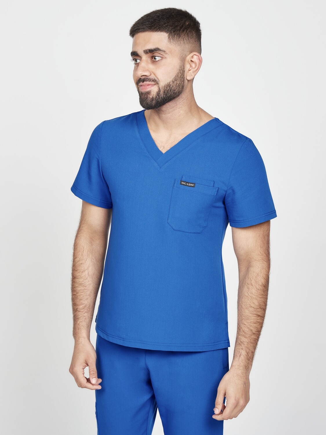 Men's Saturni Scrub Top - Royal Blue