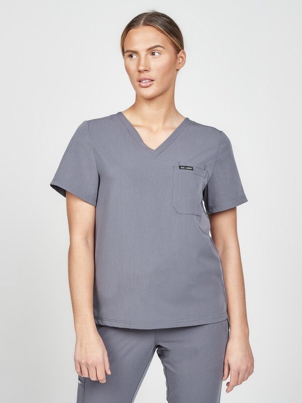 Women's Mercuri Scrub Top - Space Grey Women's Mercuri Scrub Top - Space Grey