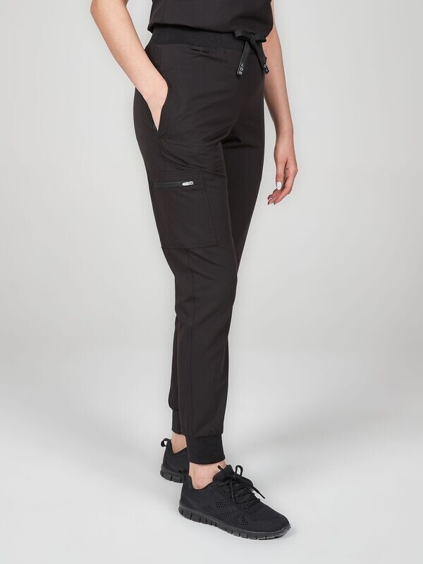 Women's Solis Scrub Joggers - Midnight Black Women's Solis Scrub Joggers - Midnight Black