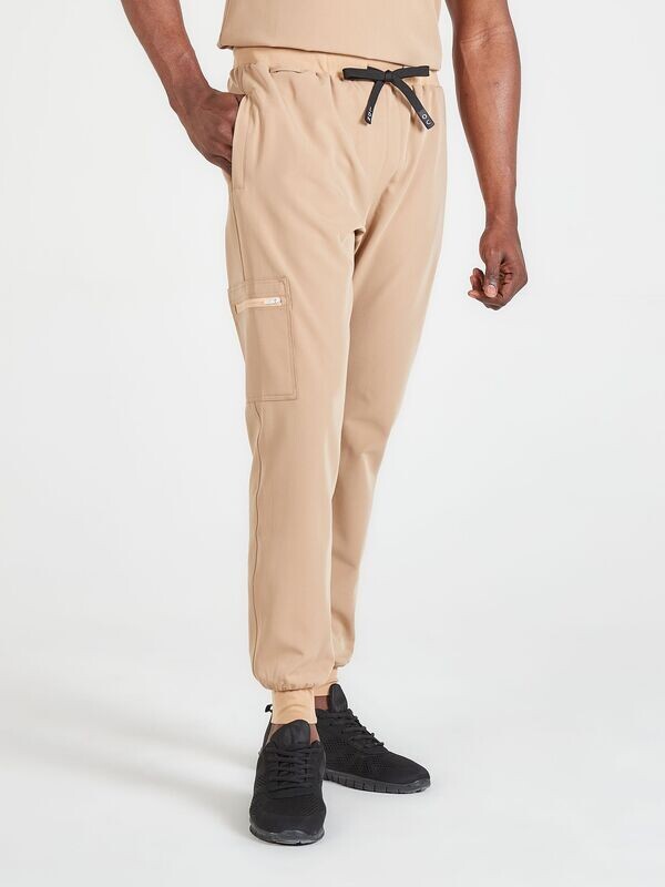 Men's Luna Scrub Joggers - Coffee Cream Men's Luna Scrub Joggers - Coffee Cream